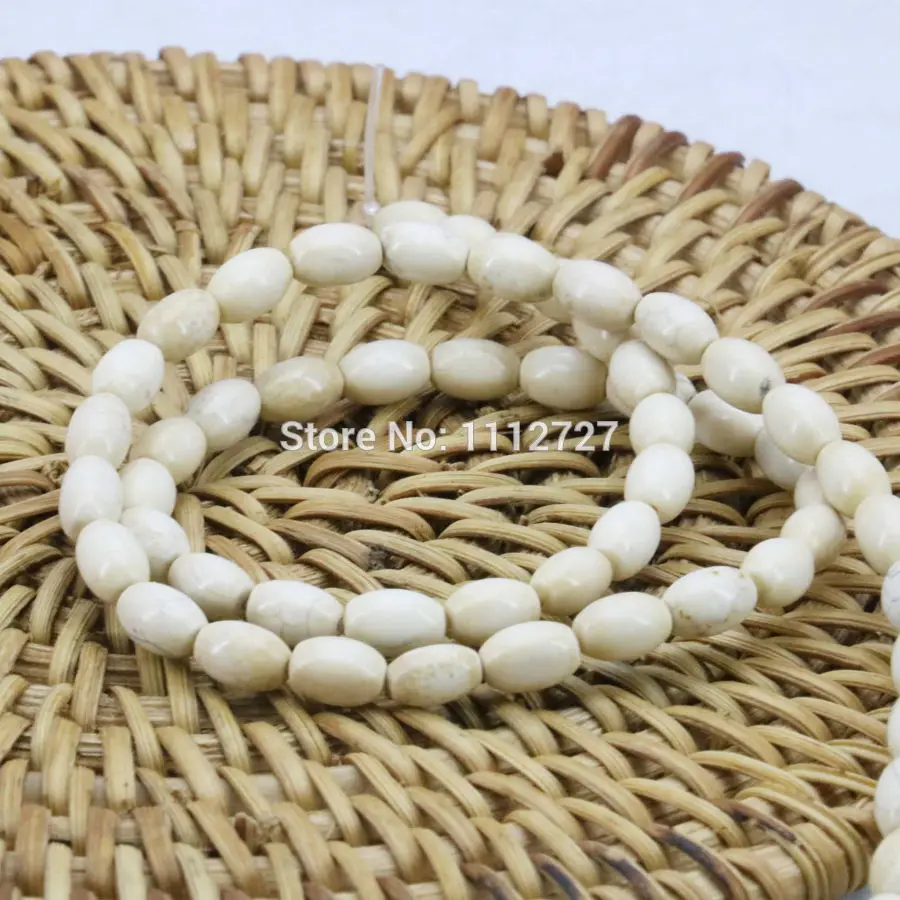 4x6mm Ornaments White Turkey Stone DIY Loose Beads Howlite Rice Accessory Parts 15inch 11.11 Jewelry Making Women Gifts | Украшения и