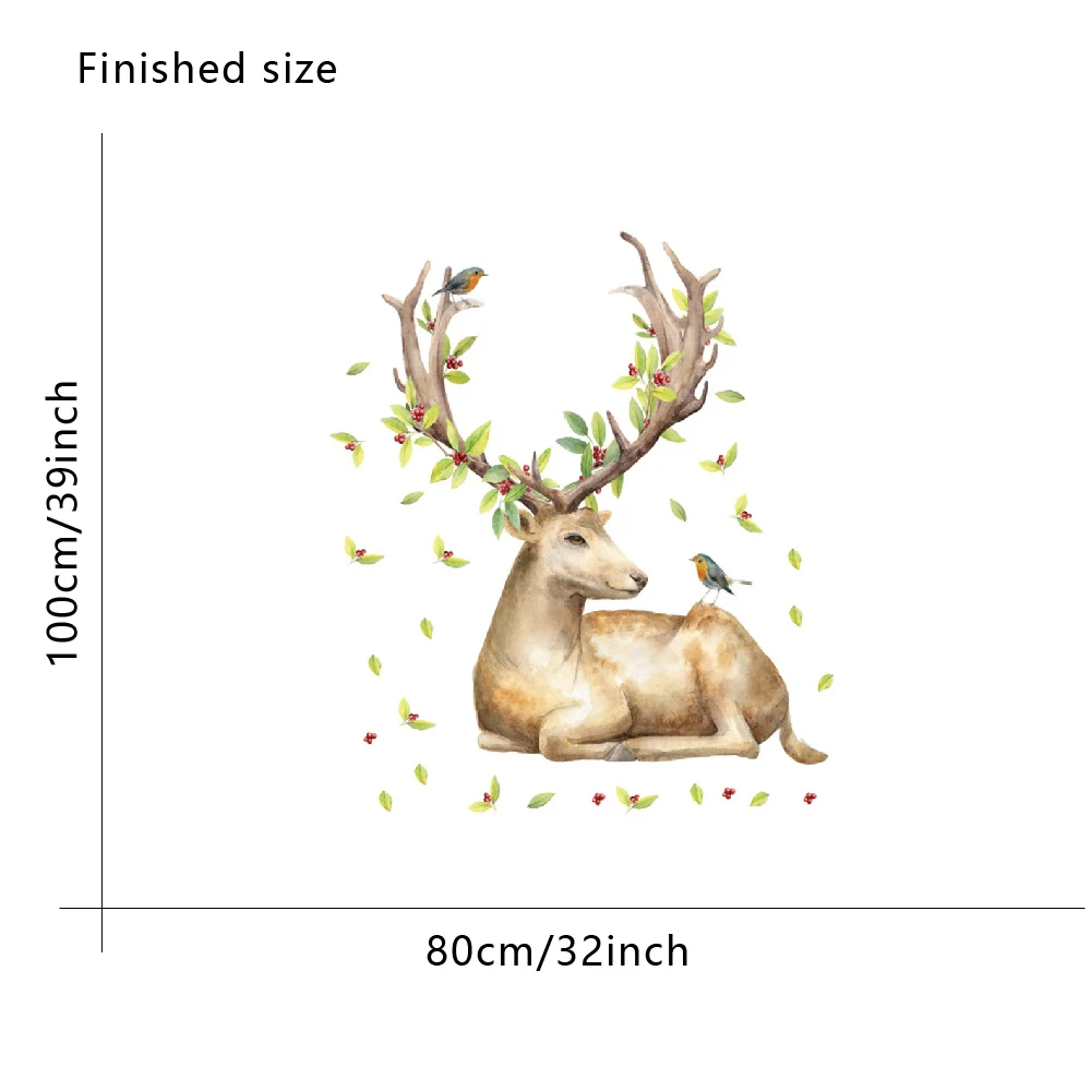 Kind Sika олень виниловые наклейки на стену для спальни гостиной DIY Съемные животные