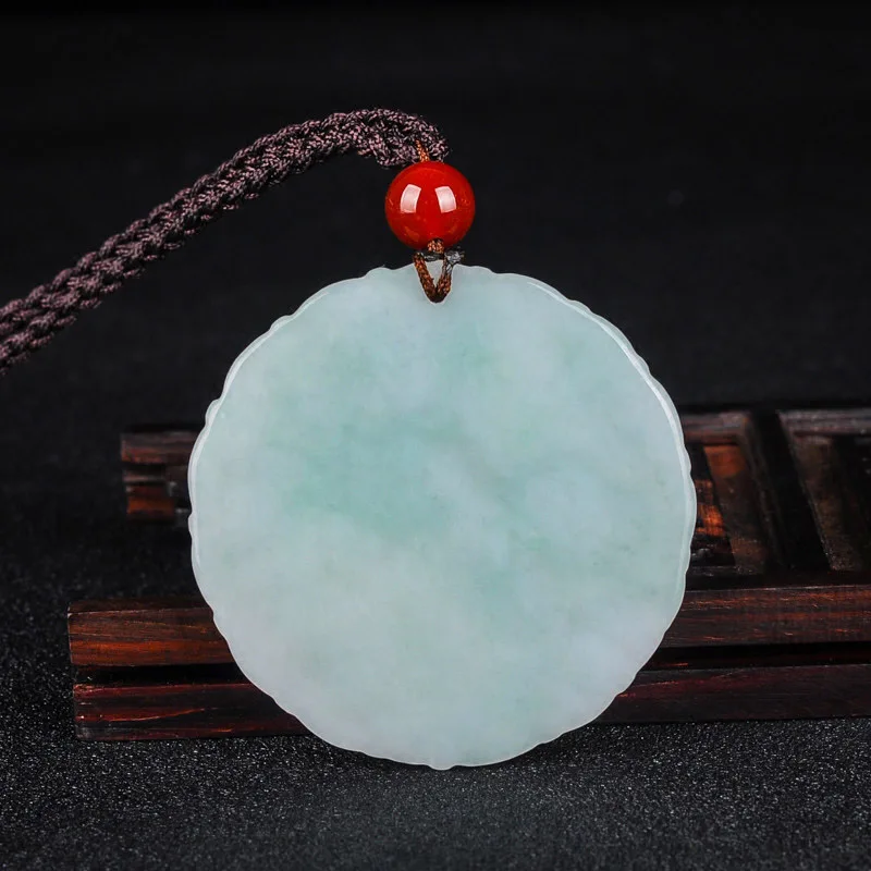 

Drop Shipping Burma Jade Dragon Phoenix Pendant Necklace Lucky Amulet Chinese Hand Carved lovers LongFeng Jadeite Jewelry
