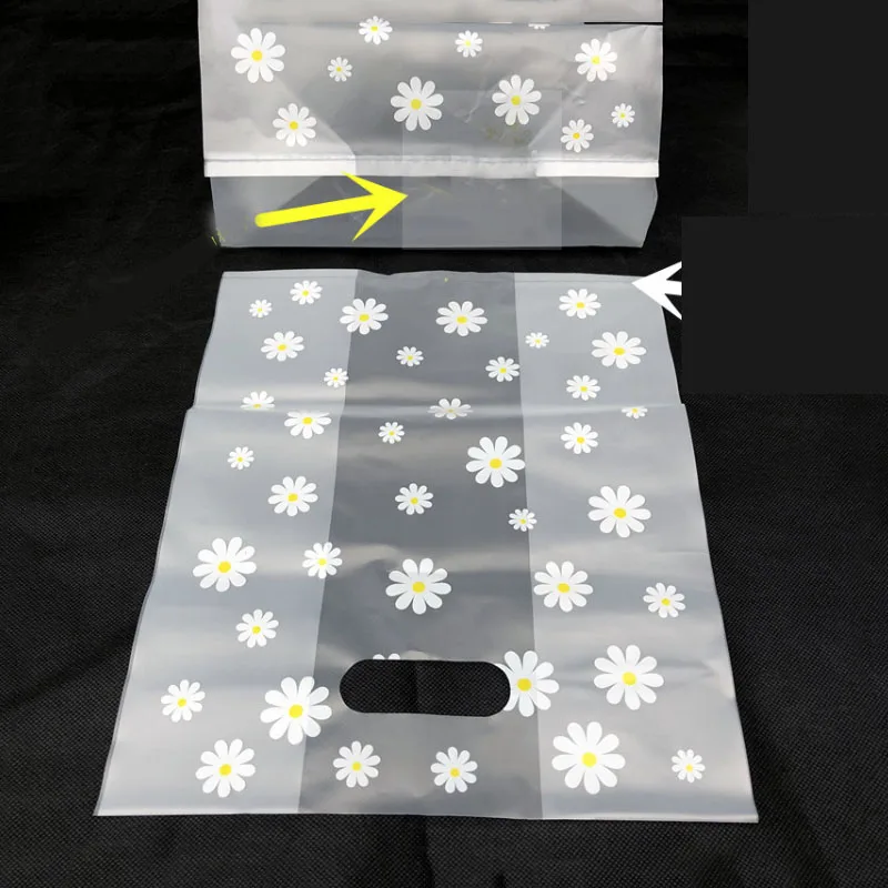 Пластиковая подарочная сумка Daisy 50 шт./лот прозрачная для хранения одежды с
