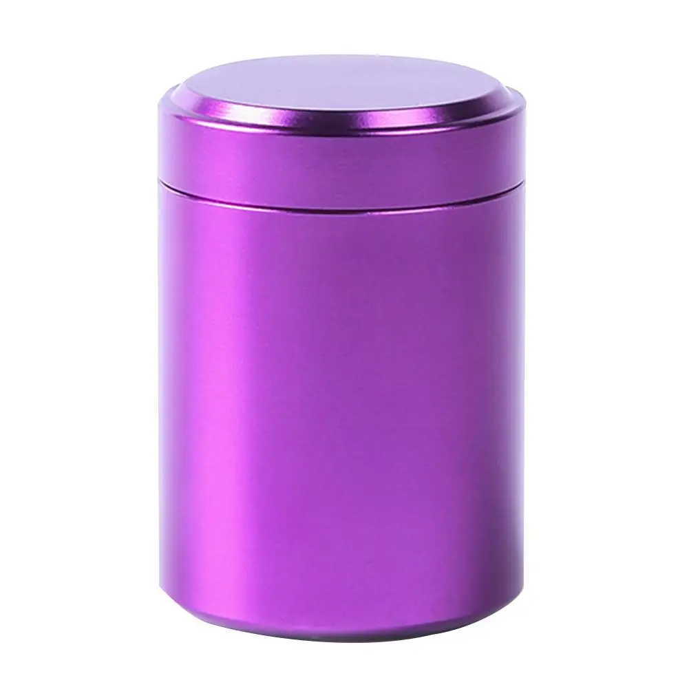 Purple 80 мл пустые металлические герметичные банки для чая, коробки, контейнер для путешествий, портативная чайная банка, герметичный резервуар для хранения, кухонные товары для хранения - Цвет: Purple