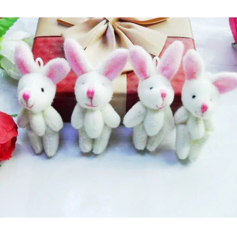 25 шт./лот плюшевые мини игрушки с кроликом 6 см маленькие мягкие pelucia Подвеска для