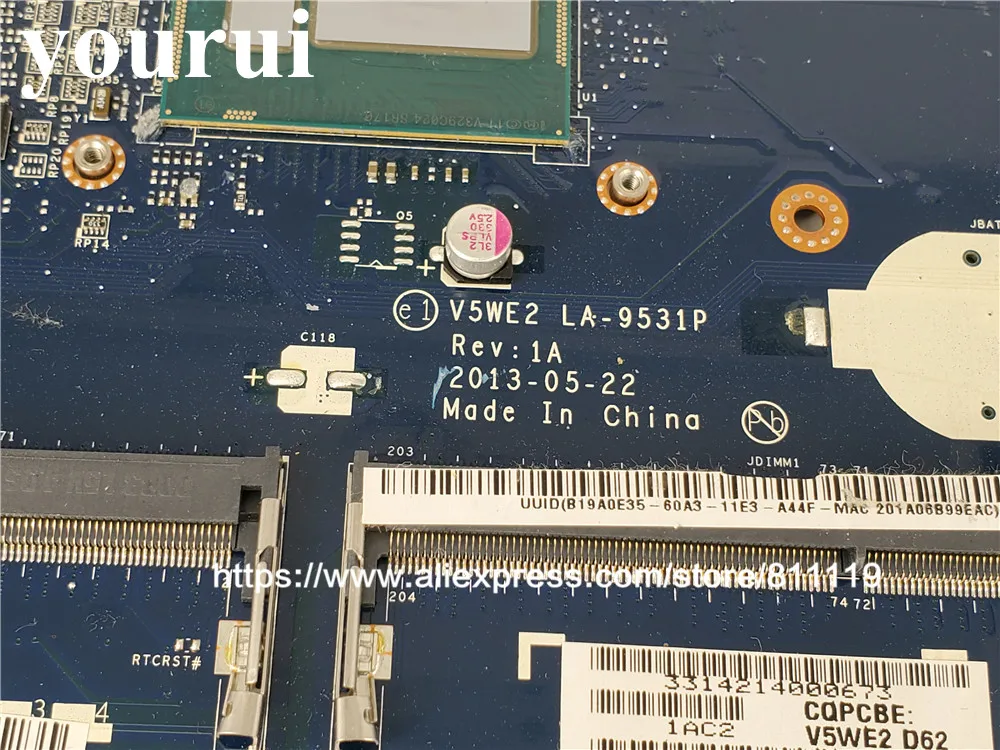 V5WE2 LA 9531P Материнская плата ноутбука NBMFN11006 NB.MFN11.006 для Acer E1 572G Тесты оригинальная