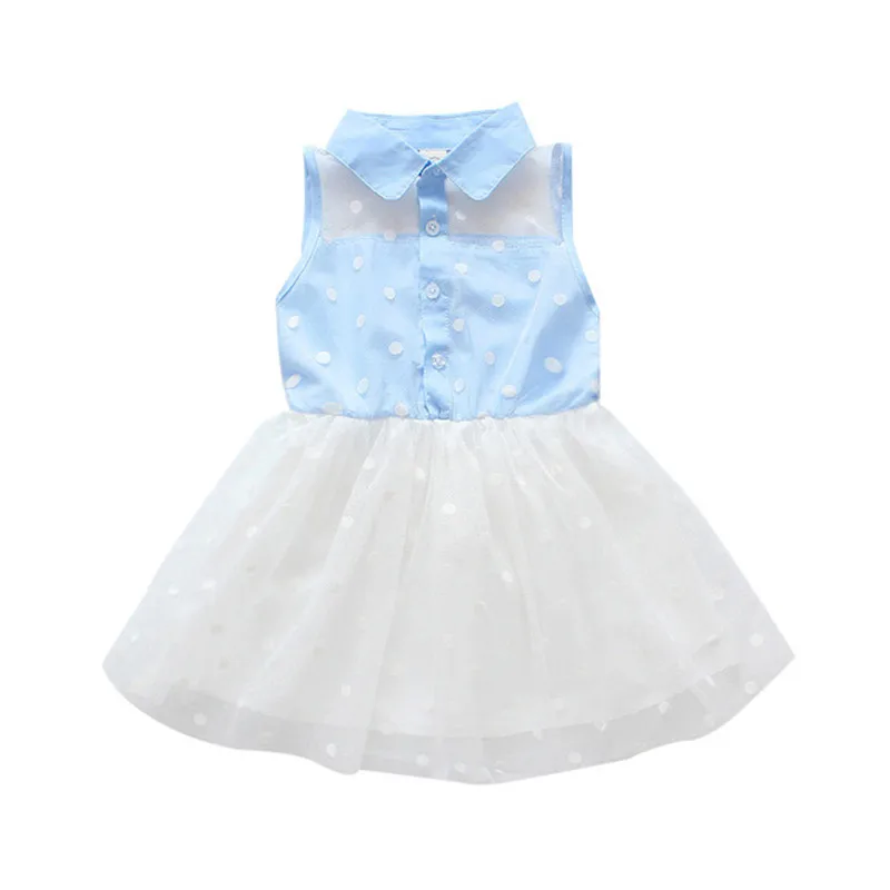 Платья для маленьких девочек Лето 2019 детская одежда майка топ жилет отложной