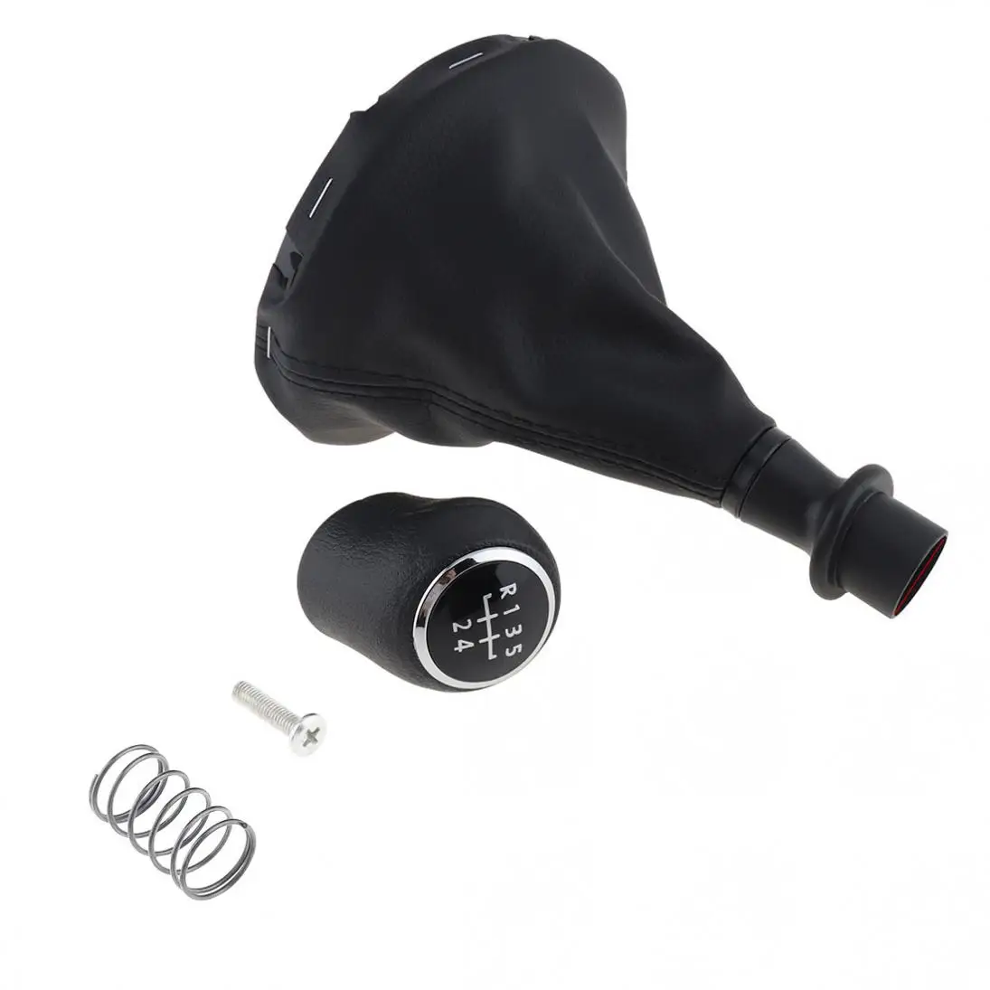 Black 5 Speed Car Manual Gear Shift Handball Knob With Dust Cover / Spring Screw for Volkswagen T5 T5.1 T6 2003 2005-2015 | Автомобили и