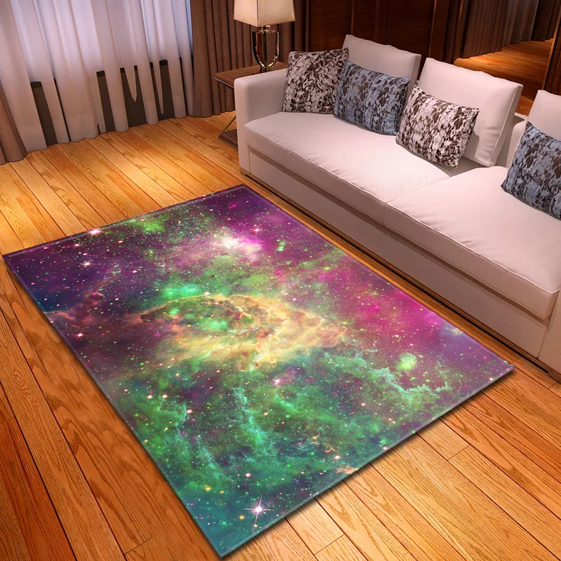 3D печать большие размеры ковры для гостиной дома Коврики таинственный Galaxy Звездное небо мягкий фланелевый салон декоративный коврик/ковер