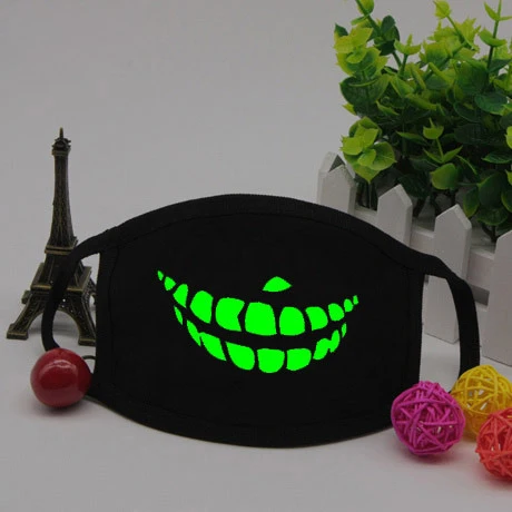 12 моделей светящаяся Пылезащитная маска для лица унисекс корейский стиль Kpop Велоспорт Анти-пыль хлопок лицевая Защитная крышка маски