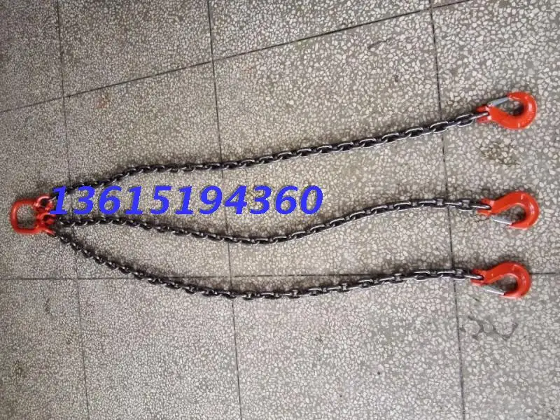 

10T combination chain rigging three leg 10t chain rigging sling chain 10 tons of trigeminal three limbs sling 10T
