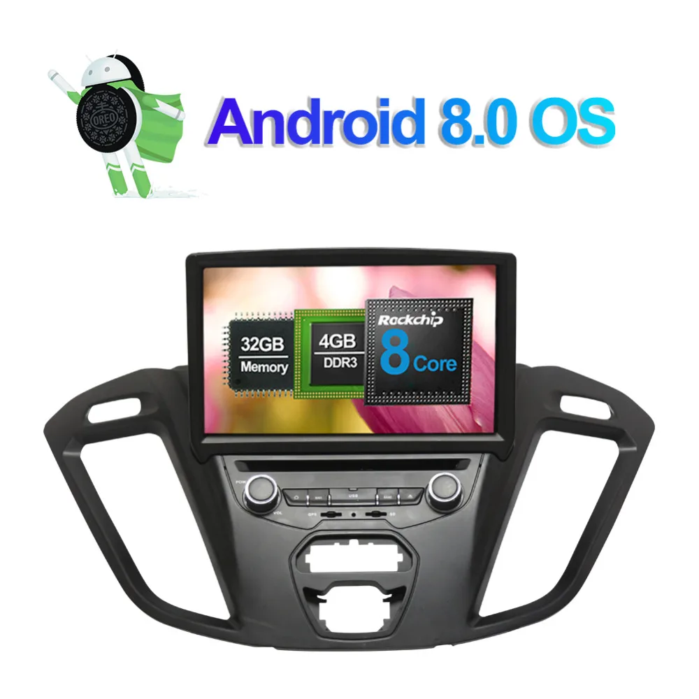 Android 8 0 Восьмиядерный 4 Гб RAM автомобильный DVD мультимедийный плеер с Bluetooth для Ford