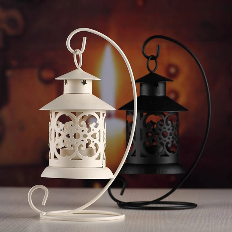 Ретро Железный Подсвечник декоративные фонари подсвечники для домашнего декора