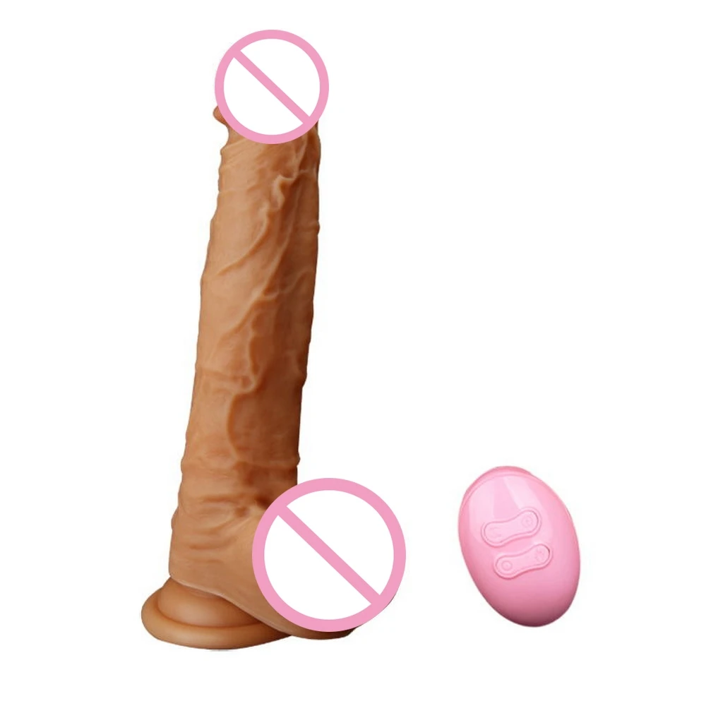 Мощный телескопический реалистичный фаллоимитатор USB зарядный вибратор с