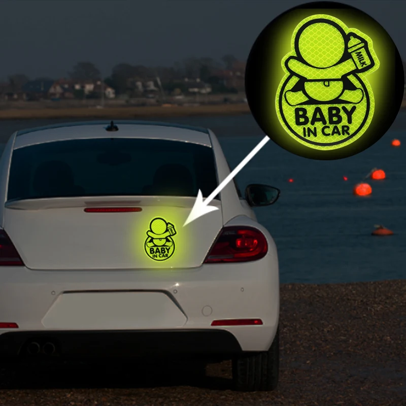 Baby In Car Warning Car-Sticker High beam Reflective Stickers To Prevent Rumbling Speakers | Автомобили и мотоциклы