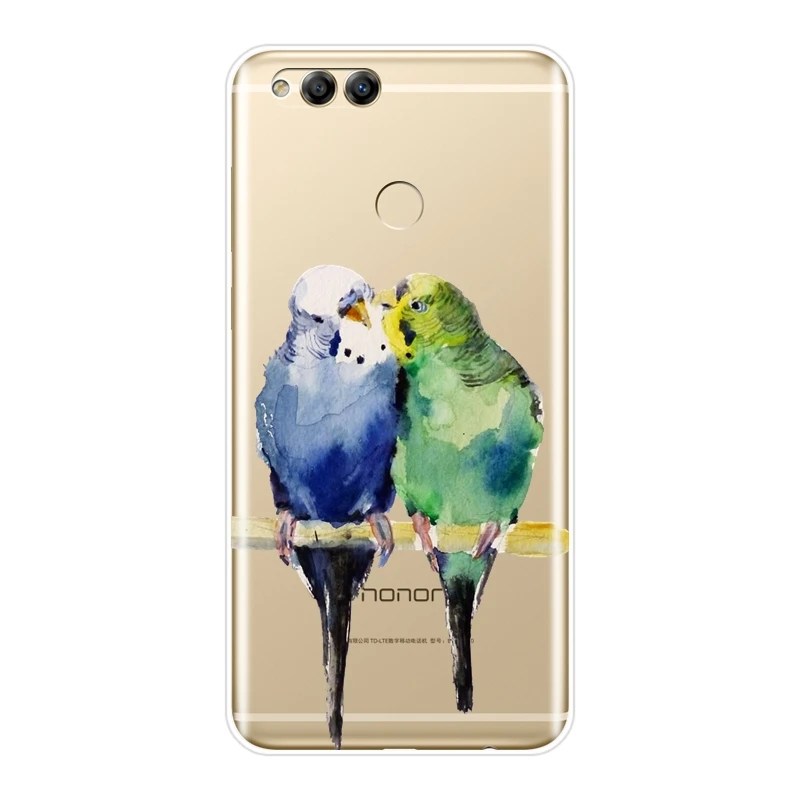 Soft Silicone Phone Case For Huawei Honor 7 7S 7X 7A 7C Pro 8X MAX 10 9 8 Eagle Bird Back Cover Lite | Мобильные телефоны и