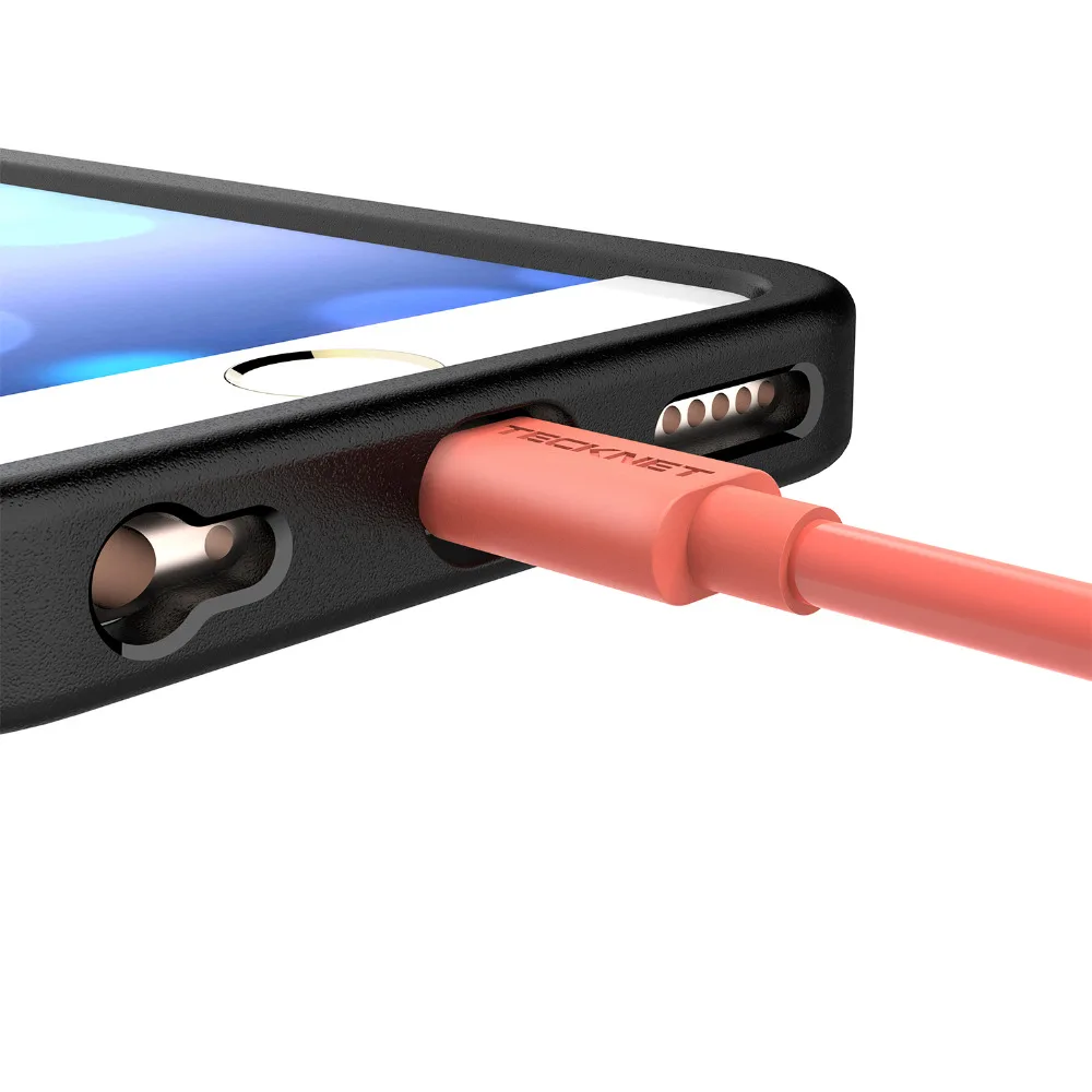 TeckNet кабель с сертификацией MFi 1 м USB зарядное устройство кабель для IOS10 iPhone XR X XS MAX 8 7 5 6 6S Plus 2.4A Быстрая зарядка кабель для передачи данных