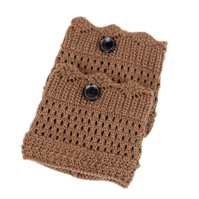 2021 г. женские модные короткие вязаные гетры с пуговицами на осень-зиму ботинки