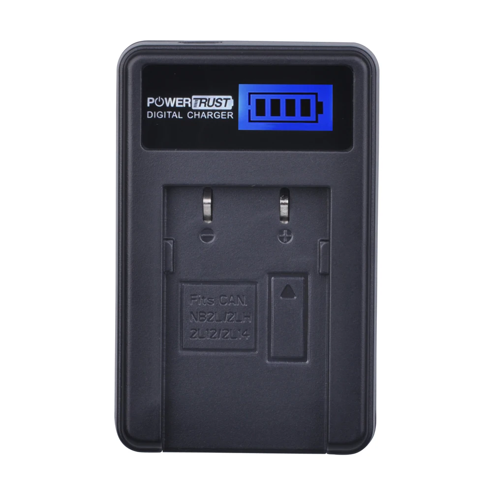 

PowerTrust NB-2L NB-2LH NB 2L NB 2LH LCD USB Battery Charger For Canon 350D 400D G7 G9 S30 S40 Camera Batteries