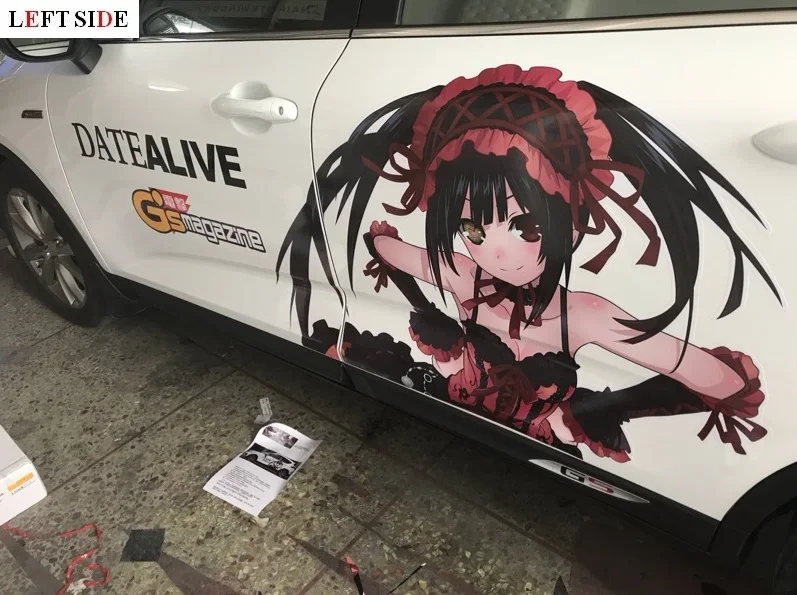 2 шт. водонепроницаемые наклейки на автомобиль с рисунком|cartoon car sticker|car side stickersanime