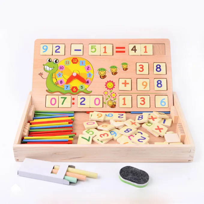 Обучающие деревянные арифметические игрушки Chanycore Цифровая зеркальная детская