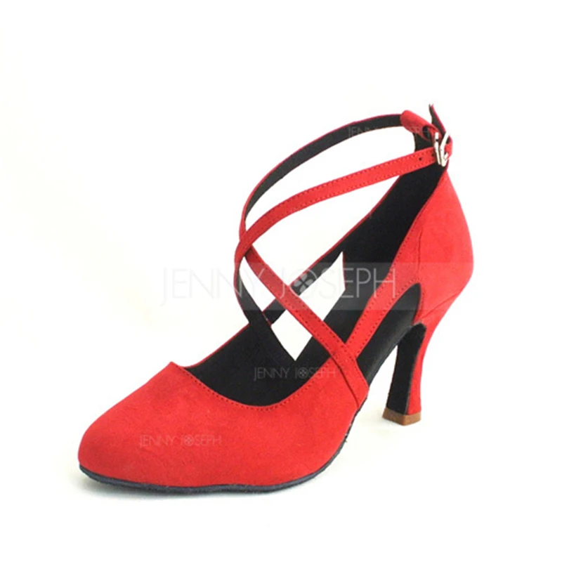 New Design Ladies Women Tango Salsa Ballroom Latin Dance Shoes with Suede Sole 3 Inch Heels | Спорт и развлечения