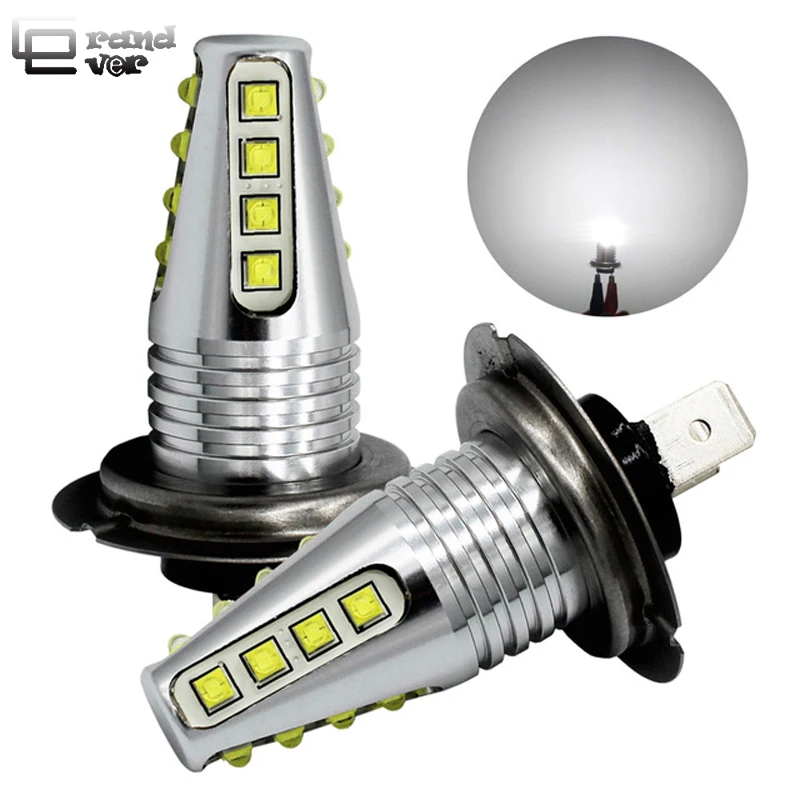 2 шт. Автомобильные фары H4 LED H7 H8 H11 для авто led 9005 HB3 9006 HB4 противотуманные Ходовые