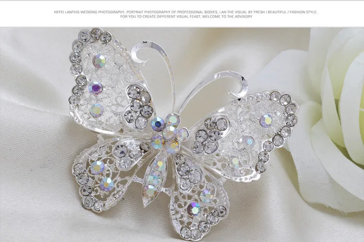 Новинка 2018 популярная брошь в виде букета ювелирные изделия свадебная бабочки