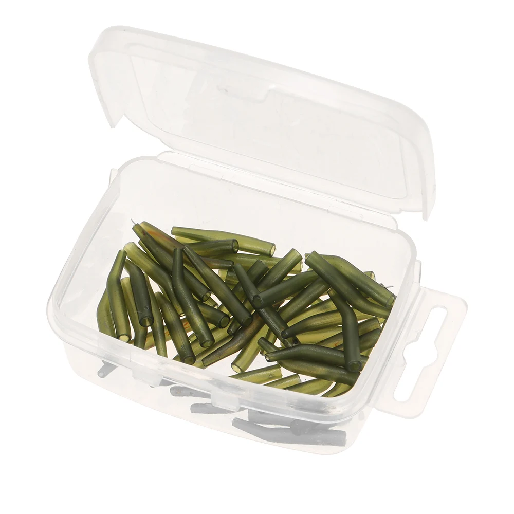 50 шт. Карп рукав для рыболовного крючка волос Rig выравниватель линии рукава