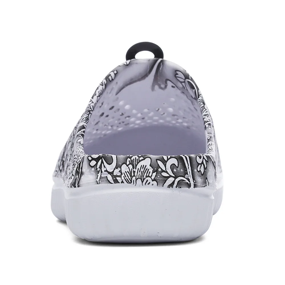 Женские летние сандалии с вырезами дышащие шлепанцы Повседневная пляжная обувь