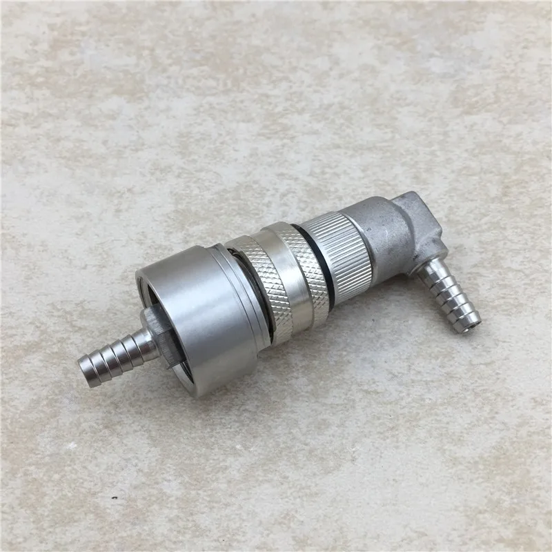 

Stainless Steel Barb Liquid Ball Lock Disconnect with Carbonation Cap Beer Home Brew Bar Accessory