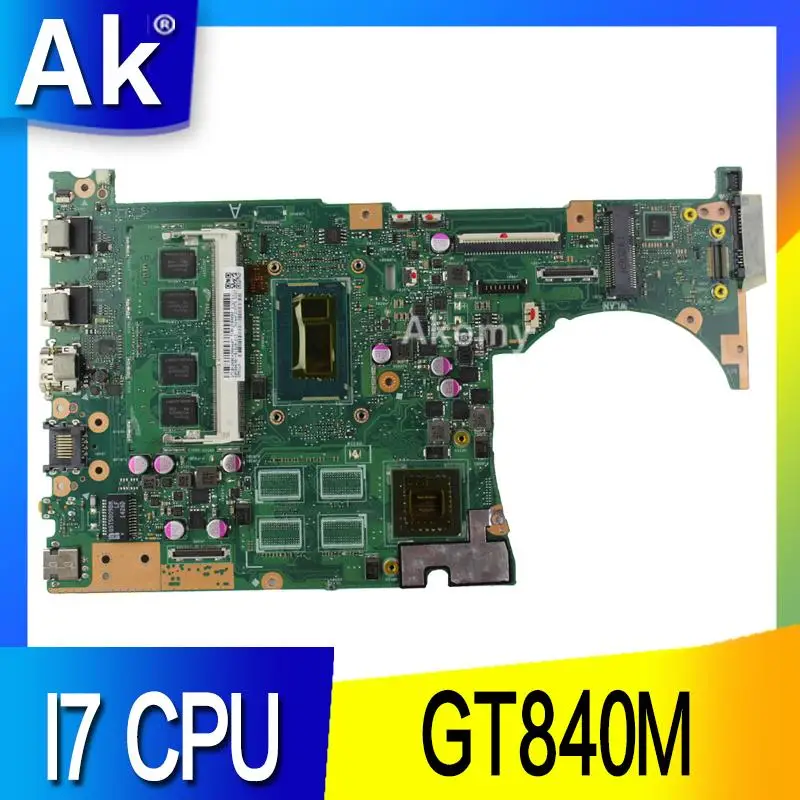 AK Q551LN материнская плата REV2.1 4G I7-4510 памяти GT840 для For Asus ноутбука | Компьютеры и офис