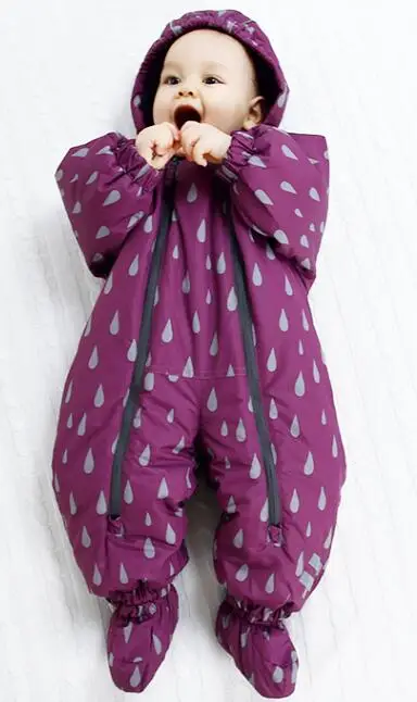 

baby rompers children's winter ski clothing newborn winter coveralls windproof warm overalls children's