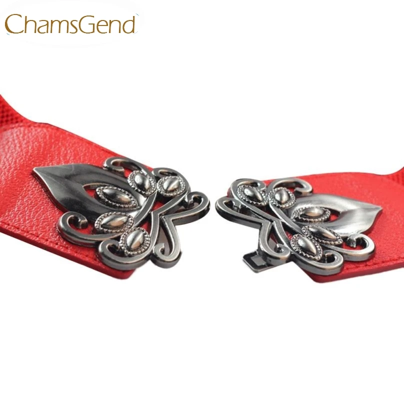 Chamsgend новый дизайн женский модный ремень с металлической пряжкой эластичный пояс