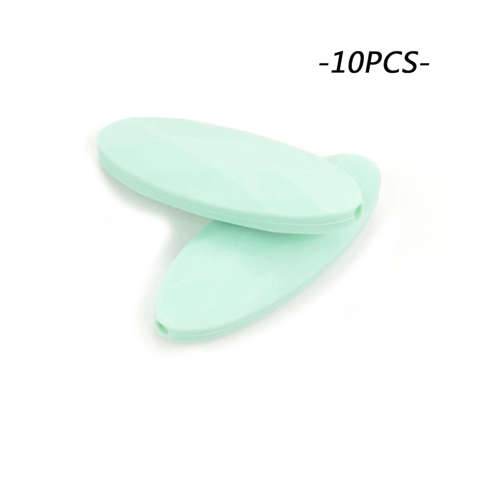 mint LOFCA 10 шт./лот, силиконовые бусины маркиза, BPA бесплатно, Детские Прорезыватели, сделай сам, прорезыватели, ожерелье, изготовление силиконовых бусин, детские игрушки, жевательные - Цвет: mint