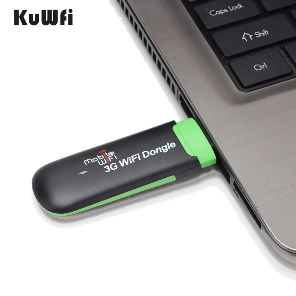 KuWFi 3G WiFi модем портативный USB Wi Fi мобильный беспроводной роутер поддержка 2100mhz 7 2 - Фото №1