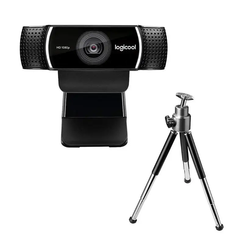 Оригинальная веб-камера logitech C922 Pro 1080P Full HD 30FPS Автофокус Встроенный микрофон потоковое видео якорь камера со штативом