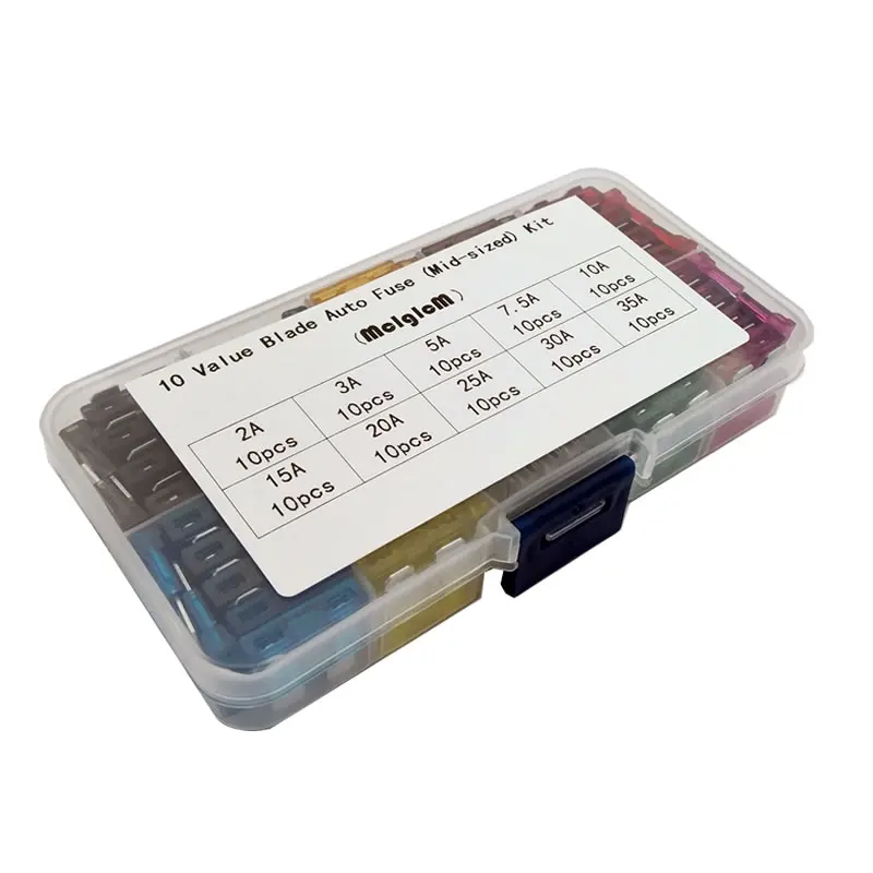 Блок предохранителей автомобильный Стандартный Средний 100 шт. блок