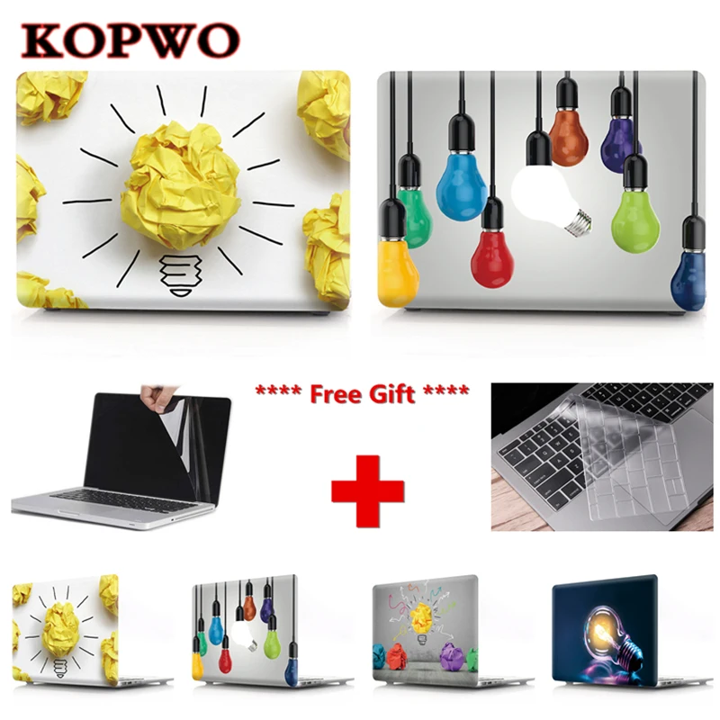 KOPWO креативный Ноутбук Замена чехол лампа ноутбука Защитная крышка для MacBook 11 12 13