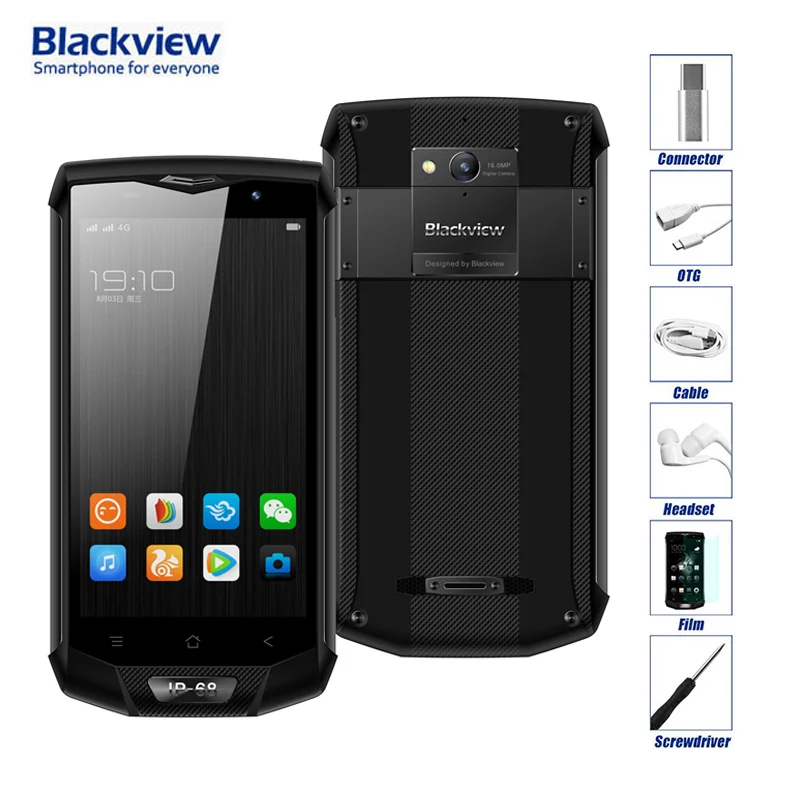 Blackview BV8000 Pro 5 &quotFHD 4 г LTE Водонепроницаемый IP68 мобильный телефон 6 ГБ Оперативная