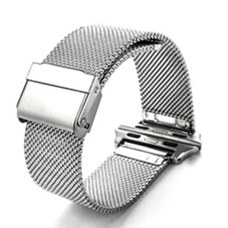 Ремешок из нержавеющей стали В миланском стиле для Apple Watch band 4 мм совместим с iWatch