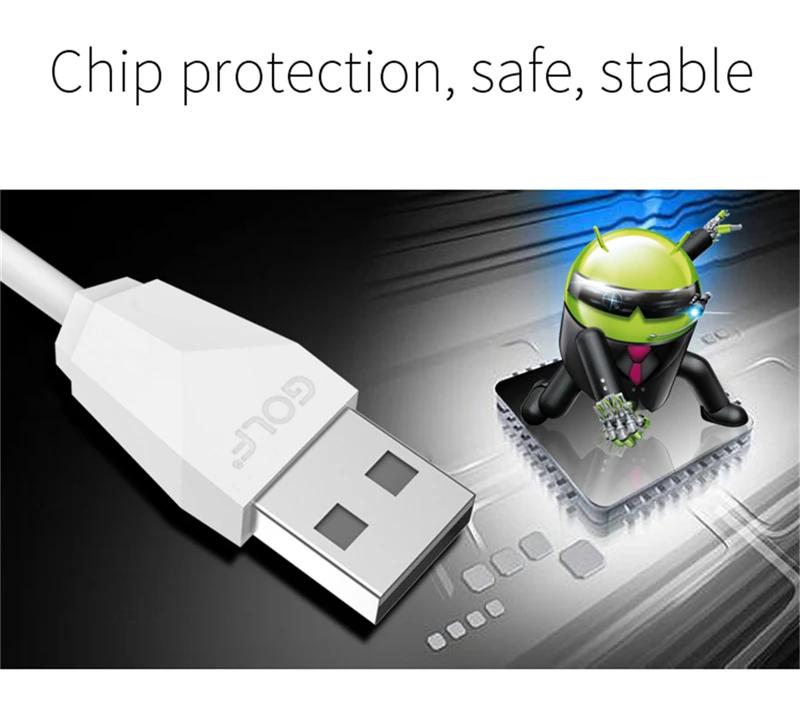 Гольф Тип-C USB синхронизации данных зарядный кабель для Xiaomi 5 6 8 Oneplus Honor 8 9 10 samsung S8 S9 зарядное устройство для андроида провода