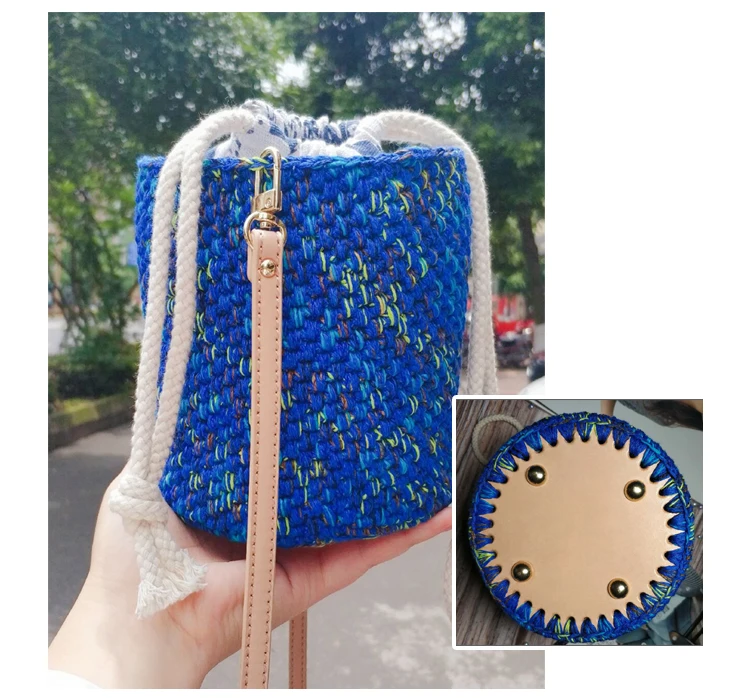 1PCS Real Leather Round Bag bottom 16cm/6.3" 12cm/4.7" DIY Handmade Bag Accessories