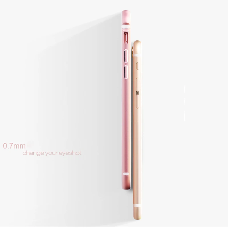 LuckGuard бампер чехол для телефона iphone 6 6S plus s плюс Luxuy алюминий металла рамки Мягкие