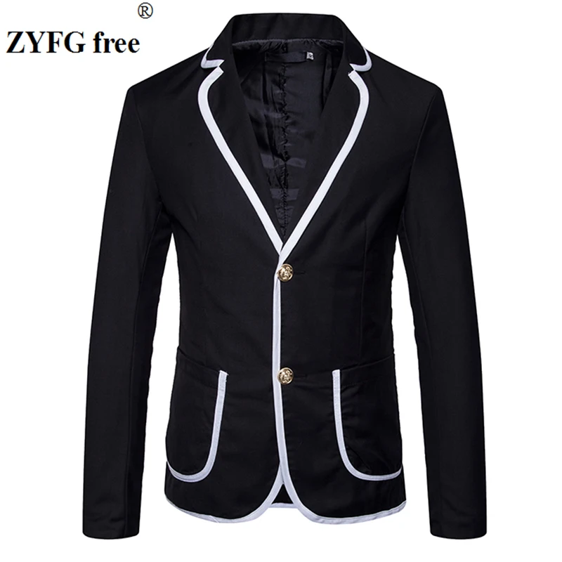 Мужские повседневные Костюмы 2018 Новое поступление Мужской приталенный Блейзер с