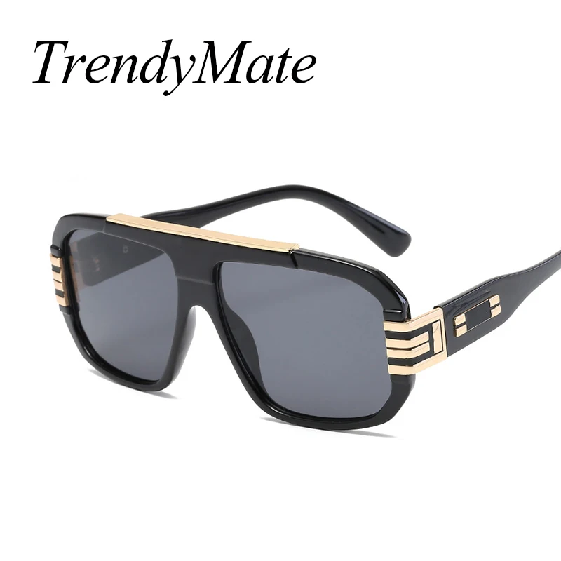 2017 Для Мужчин's Солнцезащитные очки для женщин новые Винтаж негабаритных Рамки