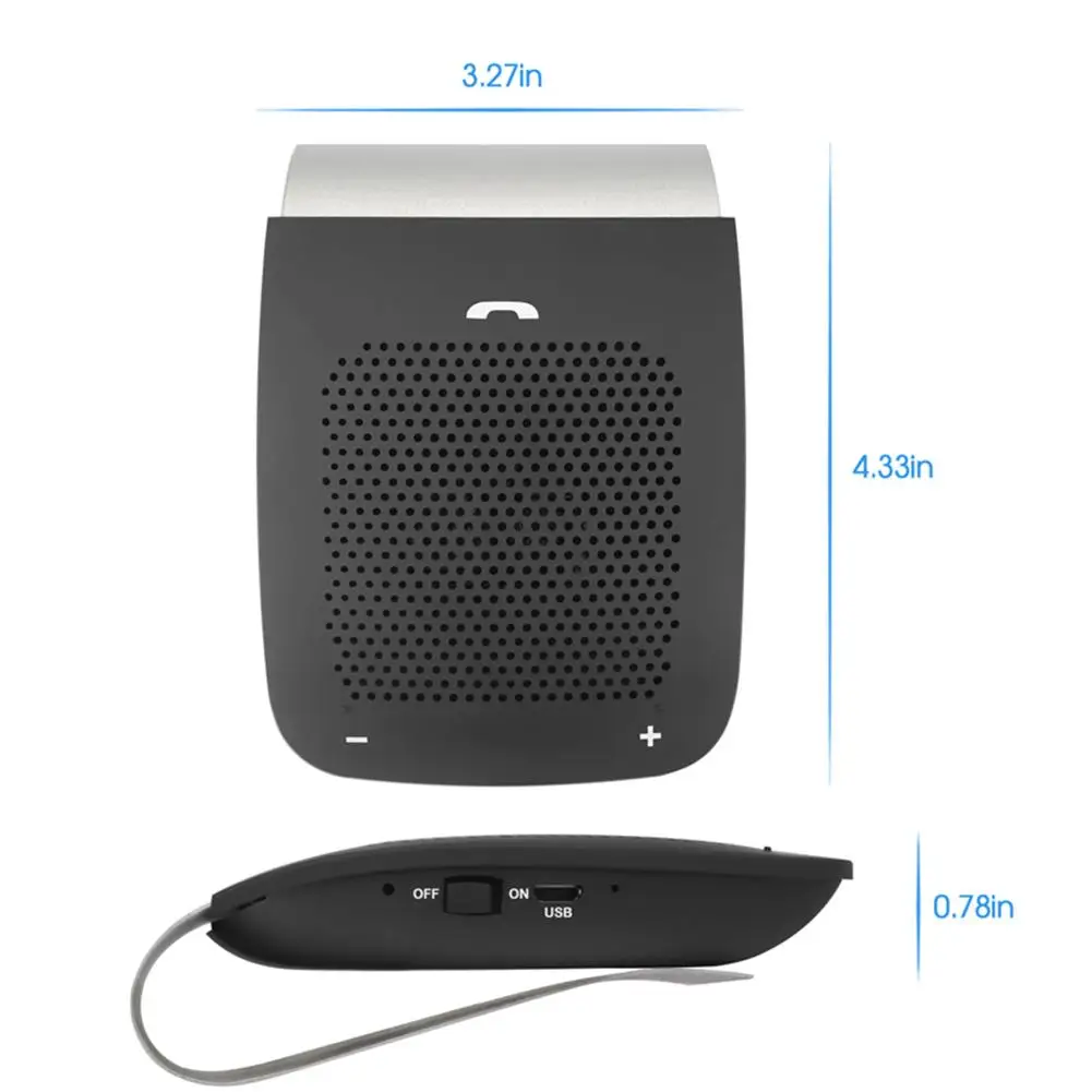 WS101 Bluetooth автомобильный динамик беспроводной Handsfree авто телефон соединение солнцезащитный комплект с микрофоном клип дизайн автомобиля безопасный Вождение говорящий