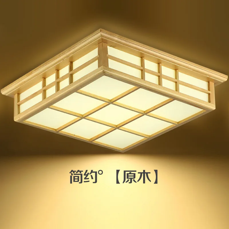 

Japanese style Delicate Crafts Wooden Frame tatami led ceiling lights luminarias para sala dimming led ceiling lamp