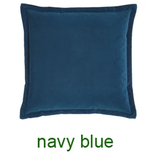 14 navy blue ESSIE HOME модная цветная Высококачественная тонкая бархатная наволочка для подушки, чехол для подушки, окантовка, подушка с бахромой, фланцевая подушка - Цвет: 14 navy blue