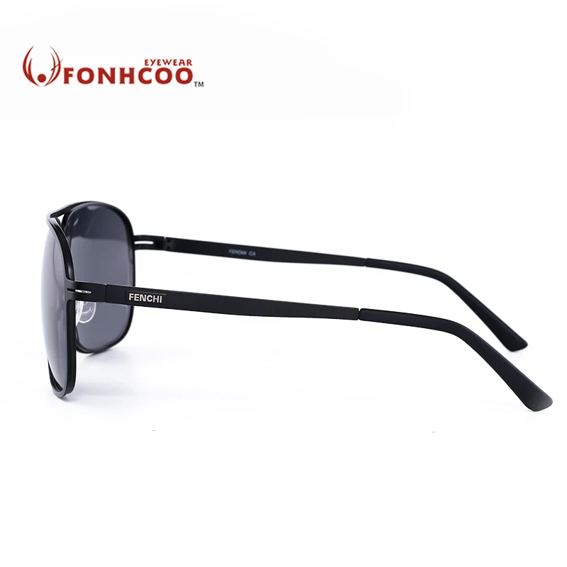 

FONHCOO New Sunglasses Men Polarized Square Retro glasses Driver Vintage Fishing Sunglasses Eyewear Polaroid Oculos De Sol