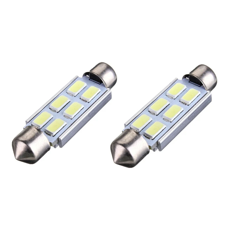 2 x белый Canbus 42 мм 5630 SMD 6 светодиодный светильник DC 12 V|Передние LED-фары для авто| |