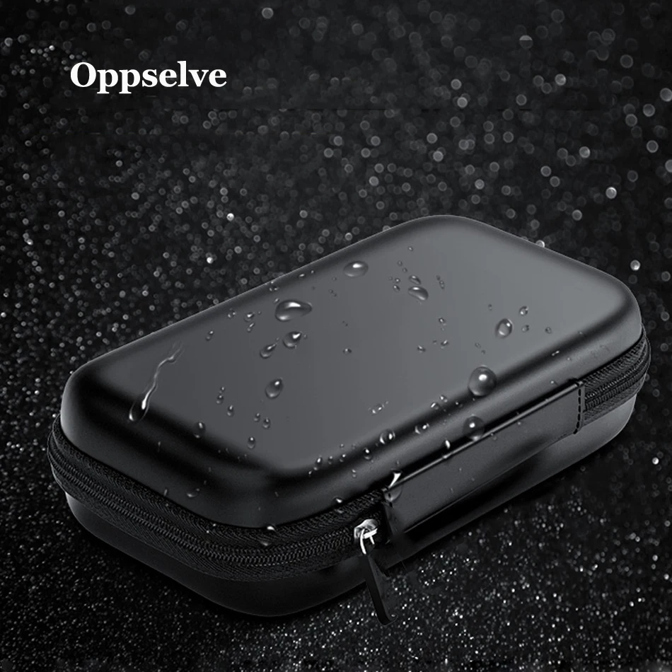 Oppselve Жесткий Чехол для внешнего хранения HDD SSD сумка для жесткого диска внешний аккумулятор USB кабель зарядное устройство Airpod чехол для наушников черный