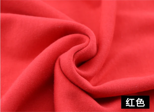Red 40s хлопок Двусторонняя трикотажная футболка ткань для детской одежды без флуоресцентного агента - Цвет: Red